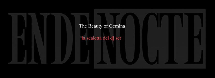 The Beauty scaletta